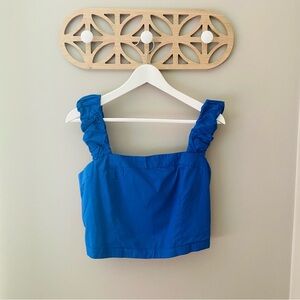 Free People Ashley Tank Mazarine Blue Sz Large